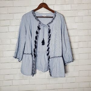 Westport cute long sleeve tassel top